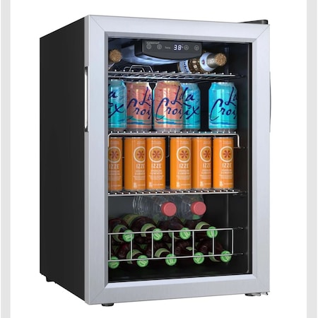 Edgestar 17 Inch Wide 80 Can Capacity Extreme Cool Beverage Center BWC91SS